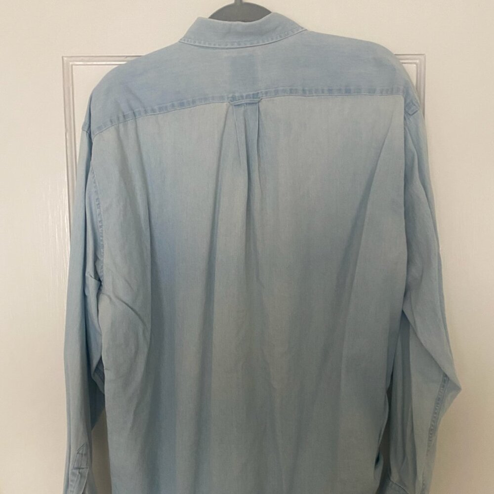 Facconable Washed Denim Button Down - image 6